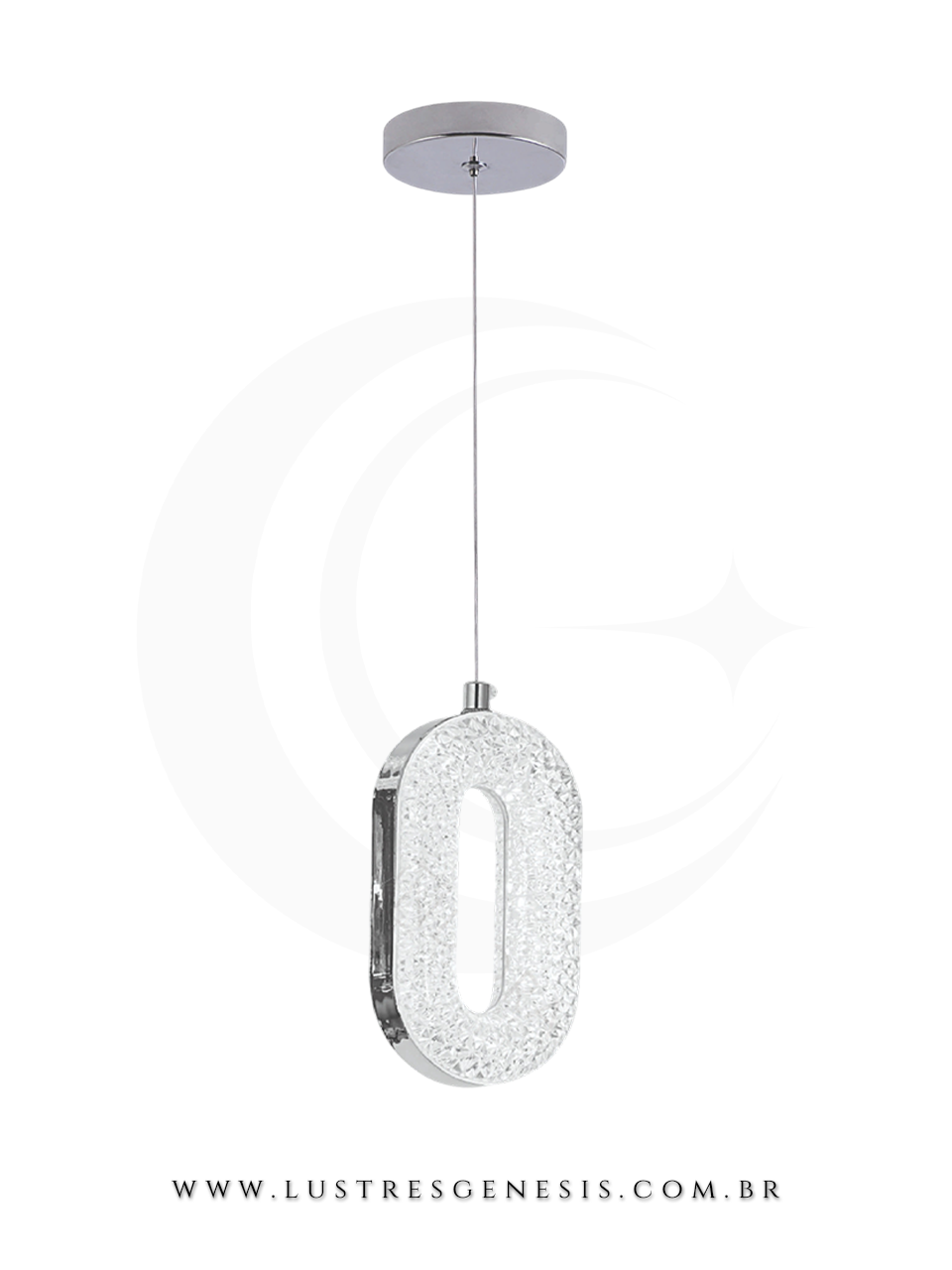 Lustre Pendente Moderno LED Bronze QD05165 Bivolt 3W 3000K 40x5cm, Banheiro, Lavabo, Cabeceira de Cama, Balcao de cozinha